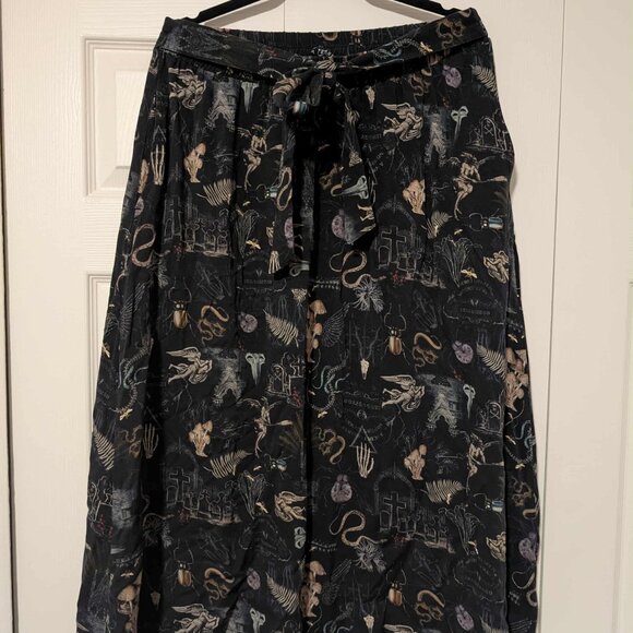 EUC Disturbia Maudeline Victoriana Print Eco-Viscose Midaxi Skirt - Picture 1 of 5